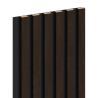 Mexen Lam-B lamelles murales 275 x 30 cm, panneau HDF 4 mm, placage technique, Ébène Marron - S100-275307-3015-022