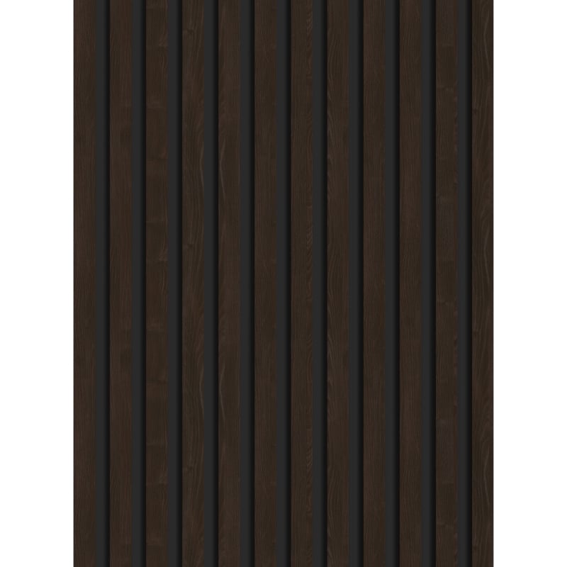 Mexen Lam-B lamele ścienne 275 x 30 cm, płyta HDF 4 mm, fornir techniczny, Heban Brązowy - S100-275307-3015-022