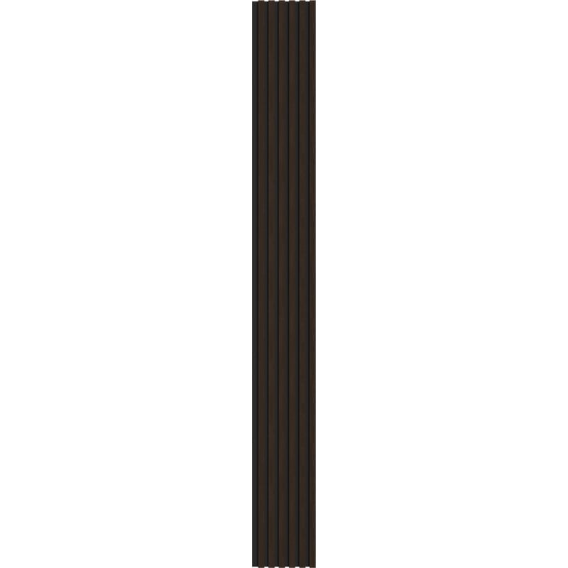 Mexen Lam-B lamele ścienne 275 x 30 cm, płyta HDF 4 mm, fornir techniczny, Heban Brązowy - S100-275307-3015-022