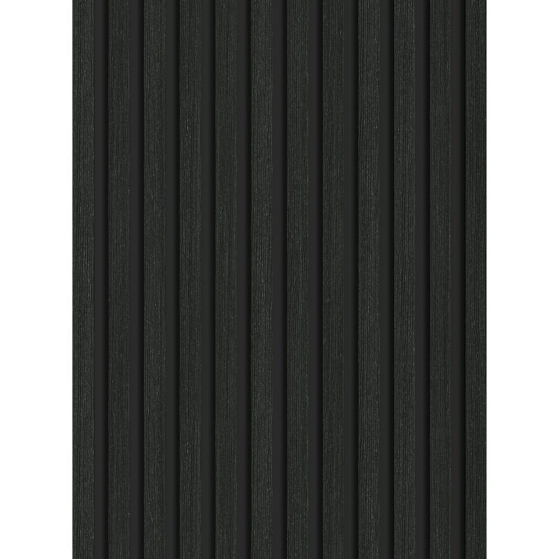 Mexen Lam-B lamelles murales 275 x 30 cm, panneau HDF 4 mm, placage technique, Chêne Noir Argenté - S100-275307-3015-025