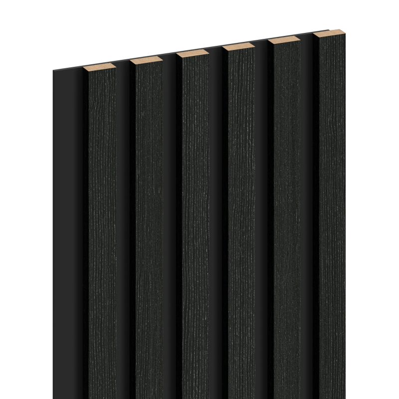 Mexen Lam-B lamele ścienne 275 x 30 cm, płyta HDF 4 mm, fornir techniczny, Dąb Czarny Srebrzysty - S100-275307-3015-025