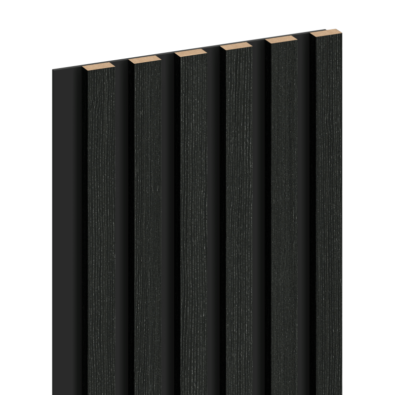 Mexen Lam-B stenske lamele 275 x 30 cm, plošča HDF 4 mm, tehnični furnir, Srebrn Črni Hrast - S100-275307-3015-025