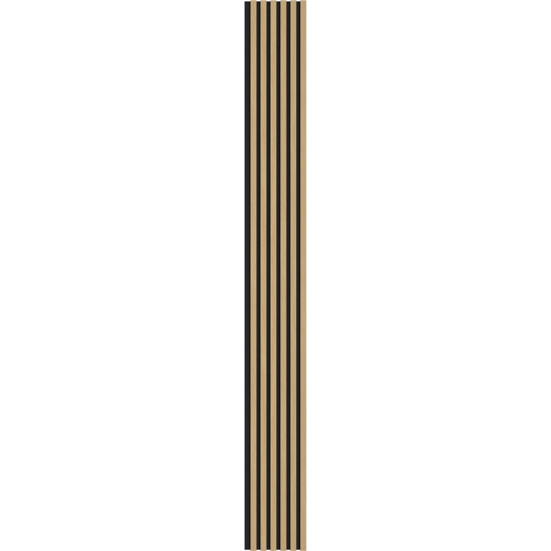 Mexen Lam-F lamele de pared acústicas 275 x 30 cm, fieltro 8 mm, chapa técnica, Roble Dorado - S105-275307-3015-003