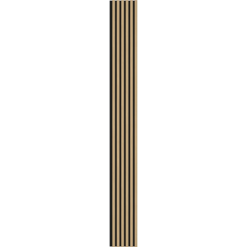 Mexen Lam-F lamele ścienne akustyczne 275 x 30 cm, filc 8 mm, fornir techniczny, Dąb Złocisty - S105-275307-3015-003