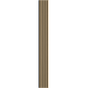 Mexen Lam-F lamele de pared acústicas 275 x 30 cm, fieltro 8 mm, chapa técnica, Roble Dorado - S105-275307-3015-003
