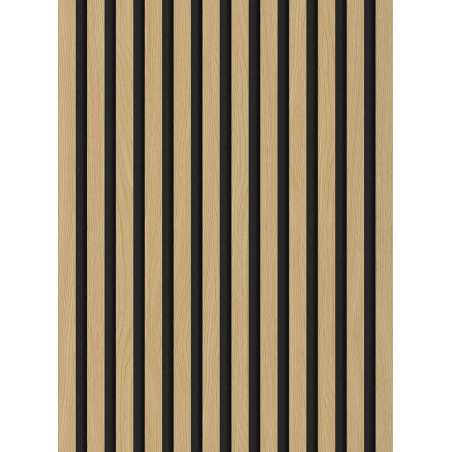 Mexen Lam-F schallabsorbierende Wandpaneele 275 x 30 cm, Filz 8 mm, technisches Furnier, Goldene Eiche - S105-275307-3015-003