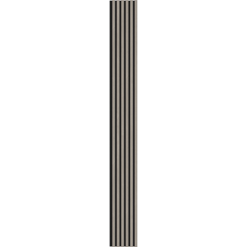 Mexen Lam-F Akustische Wandlamellen 275 x 30 cm, Filz 8 mm, technisches Furnier, Eiche Aschgrau - S105-275307-3015-005