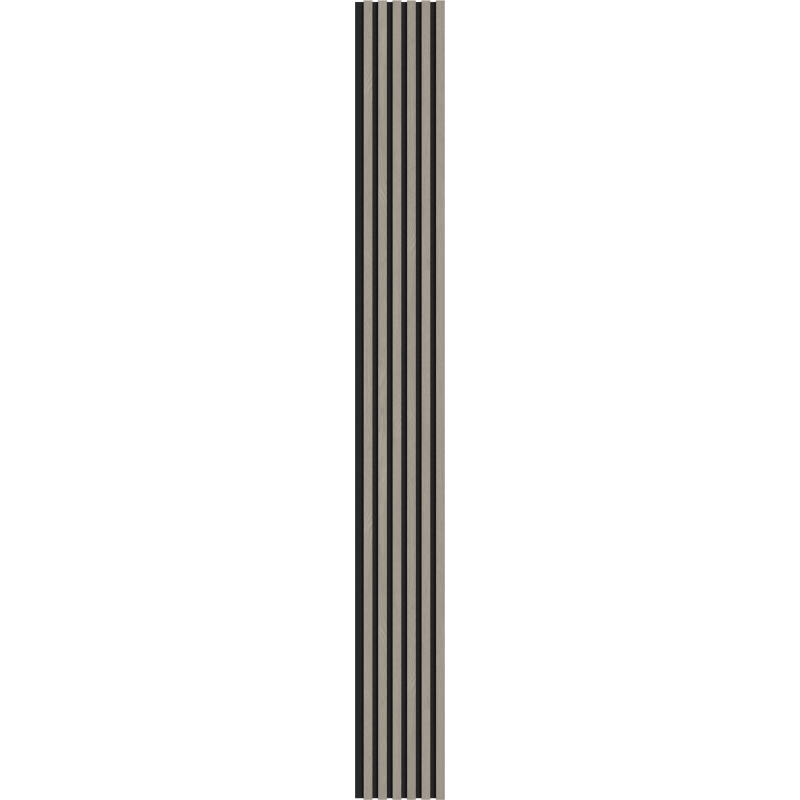 Mexen Lam-F schallabsorbierende Wandpaneele 275 x 30 cm, 8 mm Filz, technisches Furnier, Graueiche - S105-275307-3015-005