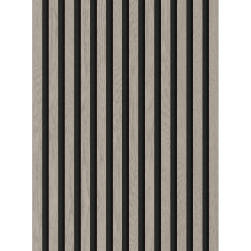 Mexen Lam-F paneles de pared acústicos 275 x 30 cm, fieltro de 8 mm, chapa técnica, Roble Ceniza - S105-275307-3015-005