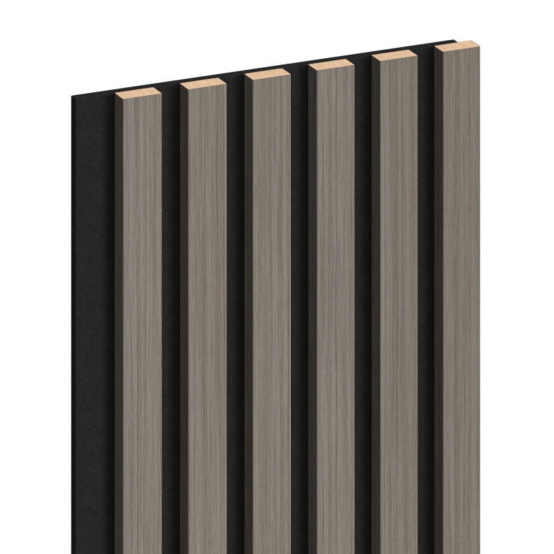 Mexen Lam-F lamele ścienne akustyczne 275 x 30 cm, filc 8 mm, fornir techniczny, Dąb Stalowy - S105-275307-3015-006
