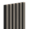 Mexen Lam-F akustische Wandlamellen 275 x 30 cm, Filz 8 mm, technisches Furnier, Stahl-Eiche - S105-275307-3015-006