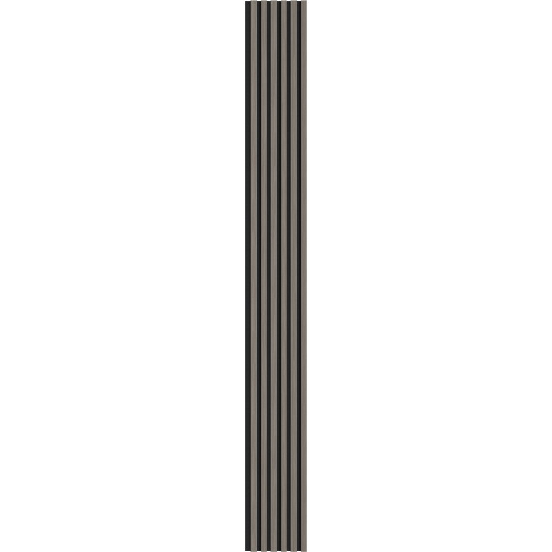 Mexen Lam-F akoestische houten muurpanelen 275 x 30 cm, vilt 8 mm, technische fineer, Stalen Eik - S105-275307-3015-006