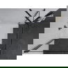 Mexen Pretoria draaideur douchecabine 70 x 70 cm, transparant, zwart + Flat douchebak - 852-070-070-70-00-4010B