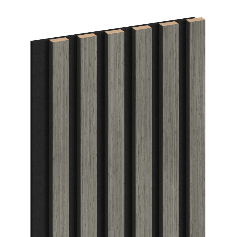 Mexen Lam-F lamelles murales acoustiques 275 x 30 cm, feutre 8 mm, placage technique, Chêne Héritage - S105-275307-3015-008