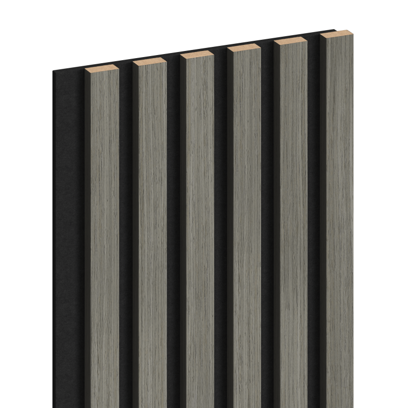 Mexen Lam-F lames acoustiques murales 275 x 30 cm, feutre 8 mm, placage technique, Chêne Héritage - S105-275307-3015-008