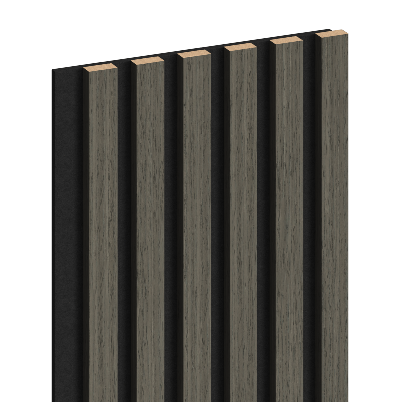 Mexen Lam-F Acoustic Wall Slats 275 x 30 cm, 8 mm felt, technical veneer, Onyx Oak - S105-275307-3015-010