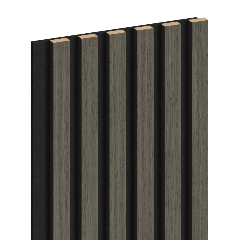 Mexen Lam-F lamele de pared acústicas 275 x 30 cm, fieltro 8 mm, chapa técnica, Roble Ónix - S105-275307-3015-010