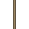 Mexen Lam-F lamelles de mur acoustiques 275 x 30 cm, feutre 8 mm, placage technique, Bambou Naturel - S105-275307-3015-011