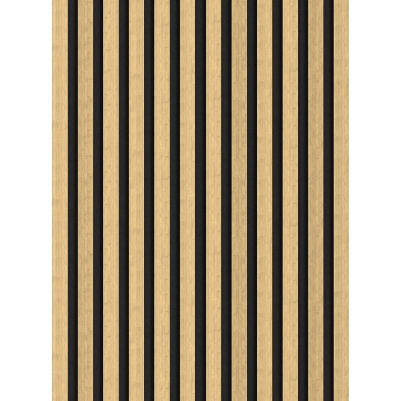 Mexen Lam-F lamele ścienne akustyczne 275 x 30 cm, filc 8 mm, fornir techniczny, Bambus Naturalny - S105-275307-3015-011