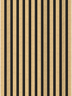 Mexen Lam-F wandpanelen akoestisch 275 x 30 cm, vilt 8 mm, technisch fineer, Natuurlijk Bamboe - S105-275307-3015-011