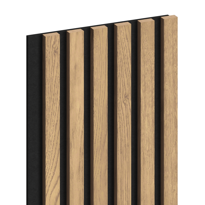 Mexen Lam-F Akustik-Lamellenwand 275 x 30 cm, Filz 8 mm, technisches Furnier, Klassische Kiefer - S105-275307-3015-012