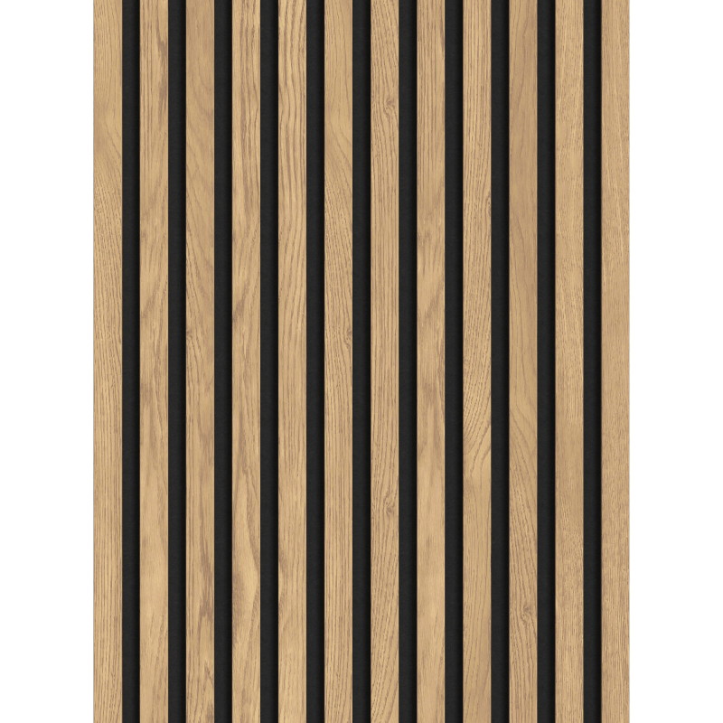 Mexen Lam-F akoestische muurlatten 275 x 30 cm, vilt 8 mm, technisch fineer, Klassieke Den - S105-275307-3015-012