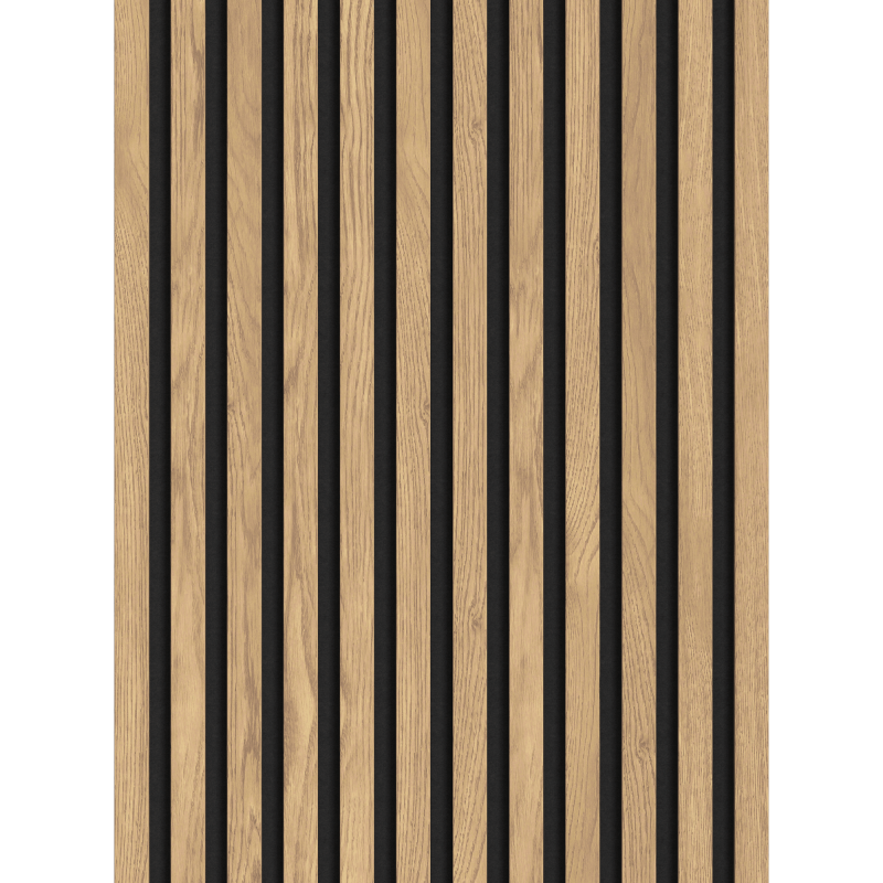 Mexen Lam-F Akustik-Lamellenwand 275 x 30 cm, Filz 8 mm, technisches Furnier, Klassische Kiefer - S105-275307-3015-012