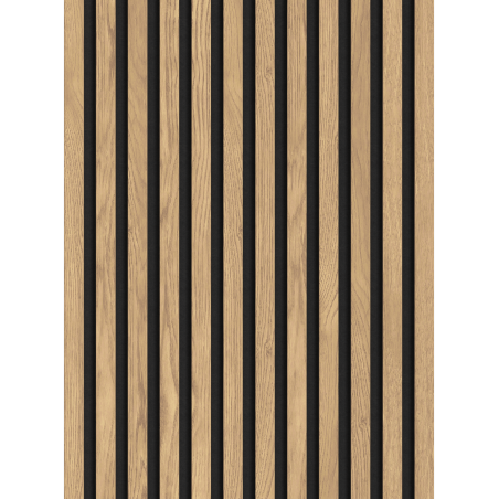Mexen Lam-F akoestische muurlatten 275 x 30 cm, vilt 8 mm, technisch fineer, Klassieke Den - S105-275307-3015-012