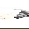 Mexen Lam-F Wandlamellen Akustik 275 x 30 cm, Filz 8 mm, technisches Furnier, Rubin Mahagoni - S105-275307-3015-013