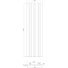Mexen Lam-F lamelles murales acoustiques 275 x 30 cm, feutre 8 mm, placage technique, Acajou Rubis - S105-275307-3015-013