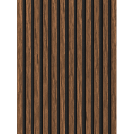 Mexen Lam-F akoestische wandlamellen 275 x 30 cm, vilt 8 mm, technisch fineer, Robijn Mahonie - S105-275307-3015-013