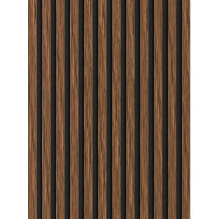 Mexen Lam-F lamele ścienne akustyczne 275 x 30 cm, filc 8 mm, fornir techniczny, Mahoń Rubinowy - S105-275307-3015-013