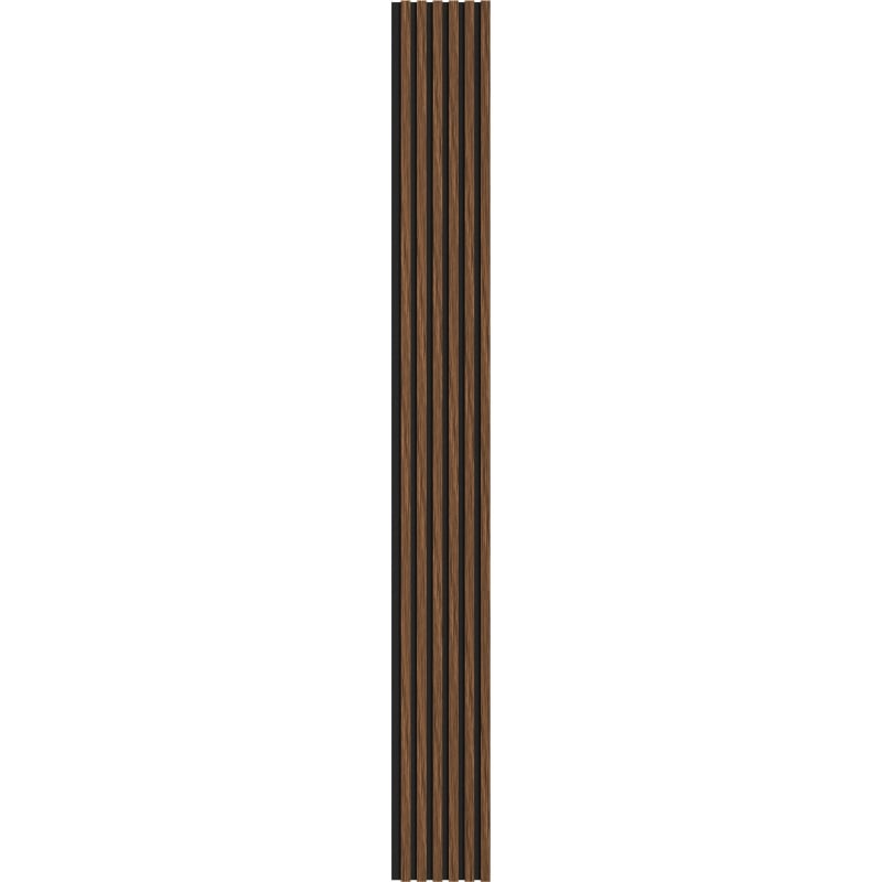 Mexen Lam-F lames murales acoustiques 275 x 30 cm, feutre 8 mm, placage technique, Acajou Rubis - S105-275307-3015-013