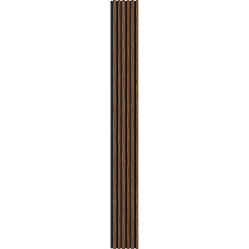 Mexen Lam-F paneles de pared acústicos 275 x 30 cm, fieltro 8 mm, chapa técnica, caoba rubí - S105-275307-3015-013