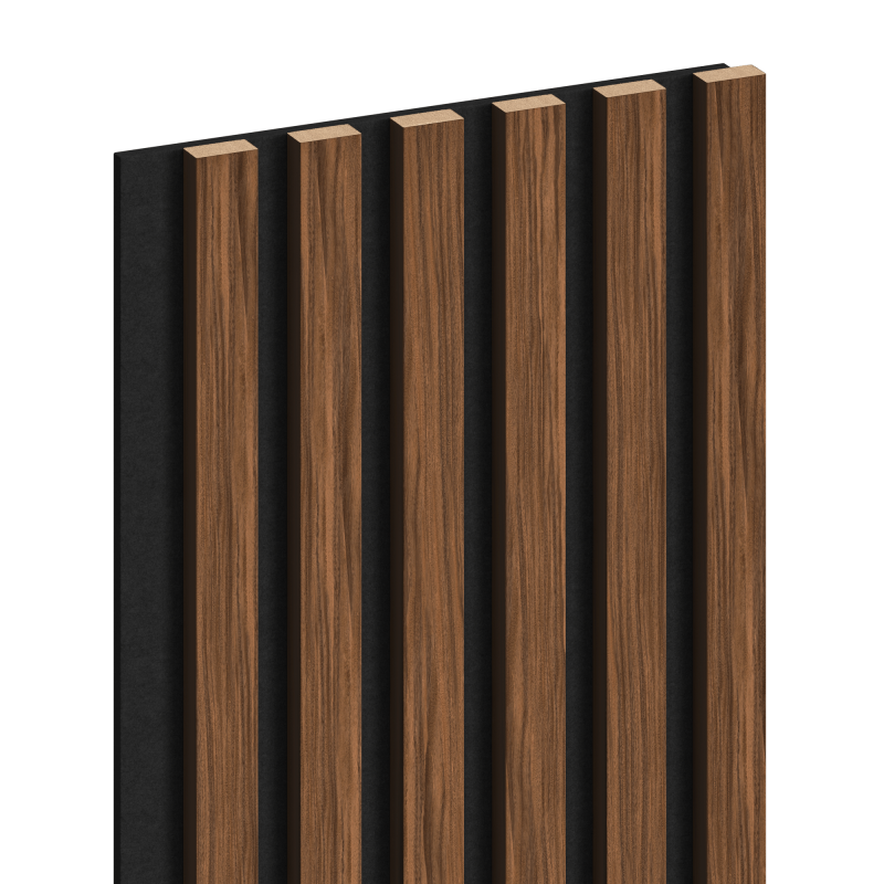 Mexen Lam-F lamele ścienne akustyczne 275 x 30 cm, filc 8 mm, fornir techniczny, Mahoń Rubinowy - S105-275307-3015-013