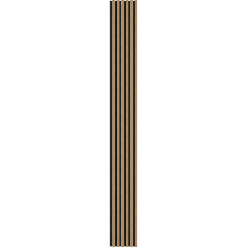 Mexen Lam-F lamele ścienne akustyczne 275 x 30 cm, filc 8 mm, fornir techniczny, Orzech Lniany - S105-275307-3015-015