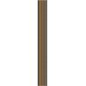 Mexen Lam-F lamelles acoustiques montagnardes 275 x 30 cm, feutre 8 mm, placage technique, Noyer Lin - S105-275307-3015-015