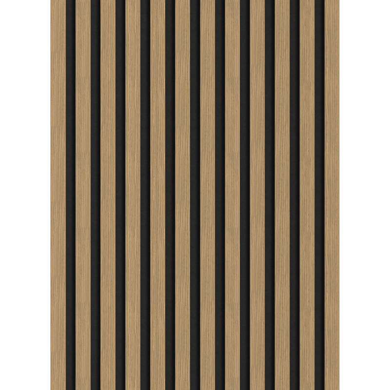 Mexen Lam-F Akustikwandpaneele 275 x 30 cm, Filz 8 mm, Technisches Furnier, Leinen Nussbaum - S105-275307-3015-015