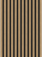 Mexen Lam-F Acoustic Wall Slats 275 x 30 cm, 8 mm Felt, Technical Veneer, Linen Walnut - S105-275307-3015-015