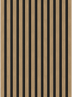 Mexen Lam-F lamas de pared acústicas 275 x 30 cm, fieltro 8 mm, chapa técnica, Nogal Lino - S105-275307-3015-015