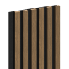 Mexen Lam-F Akoestische wandlatten 275 x 30 cm, vilt 8 mm, technisch fineer, Natuurlijk Notenhout - S105-275307-3015-016