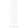 Mexen Lam-F Akustik-Wandpaneele 275 x 30 cm, Filz 8 mm, technisches Furnier, Helles Nussbaum - S105-275307-3015-017