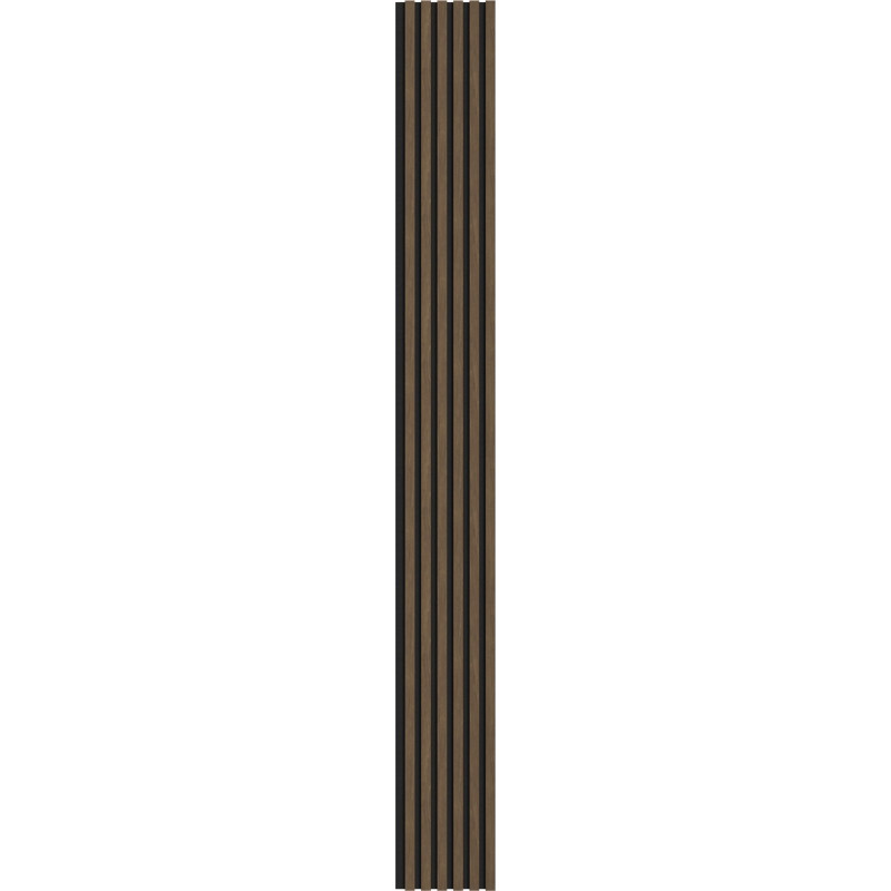 Mexen Lam-F paneles acústicos de pared 275 x 30 cm, fieltro de 8 mm, chapa técnica, Nogal Cacao - S105-275307-3015-018