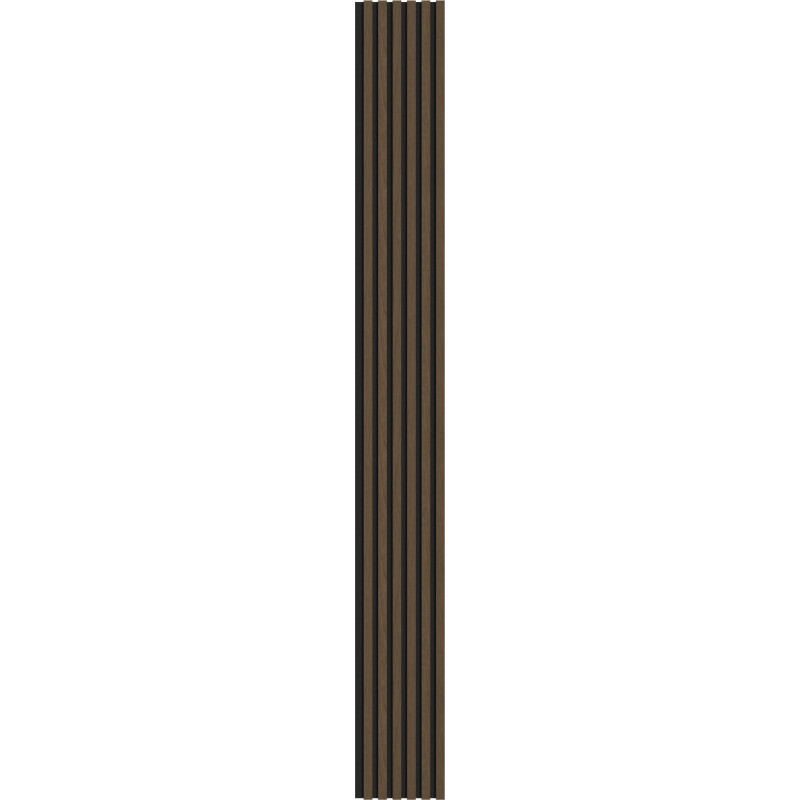 Mexen Lam-F lamele ścienne akustyczne 275 x 30 cm, filc 8 mm, fornir techniczny, Orzech Espresso - S105-275307-3015-019