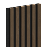 Mexen Lam-F lamele ścienne akustyczne 275 x 30 cm, filc 8 mm, fornir techniczny, Orzech Espresso - S105-275307-3015-019