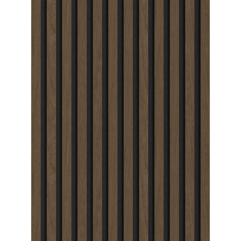 Mexen Lam-F Wandlamellen akustisch 275 x 30 cm, Filz 8 mm, technisches Furnier, Espresso Walnuss - S105-275307-3015-019