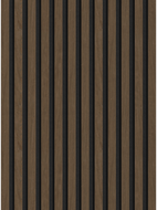 Mexen Lam-F Acoustic Wall Slats 275 x 30 cm, 8 mm Felt, Technical Veneer, Walnut Espresso - S105-275307-3015-019