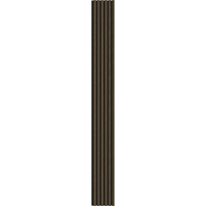 Mexen Lam-F akoestische wandlamellen 275 x 30 cm, vilt 8 mm, technisch fineer, Koninklijke Ebbehout - S105-275307-3015-020