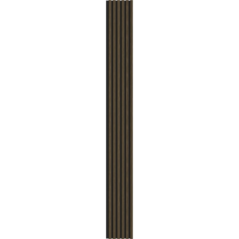 Mexen Lam-F lamele ścienne akustyczne 275 x 30 cm, filc 8 mm, fornir techniczny, Heban Królewski - S105-275307-3015-020