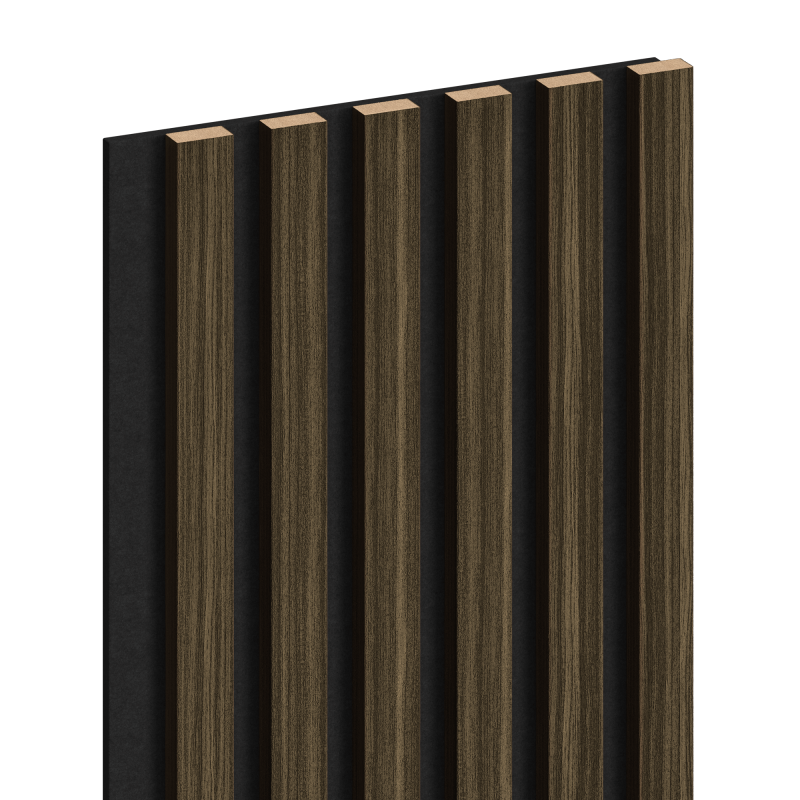 Mexen Lam-F Akustik-Wandpaneele 275 x 30 cm, 8 mm Filz, technische Furniere, Königsebenholz - S105-275307-3015-020